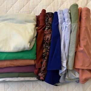 Lululemon grab bag BAKERS DOZEN-13 items: sweatshirt, shirts, tanks & shorts!!